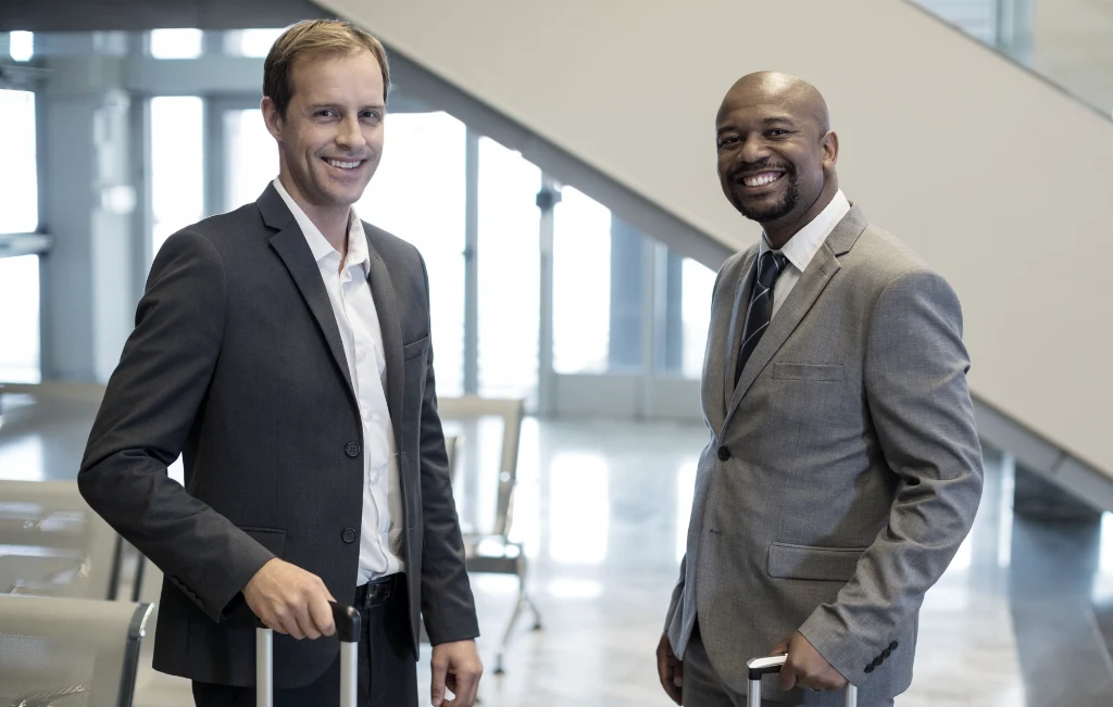 clients at airport