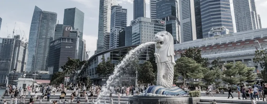 Merlion Park in Singapore