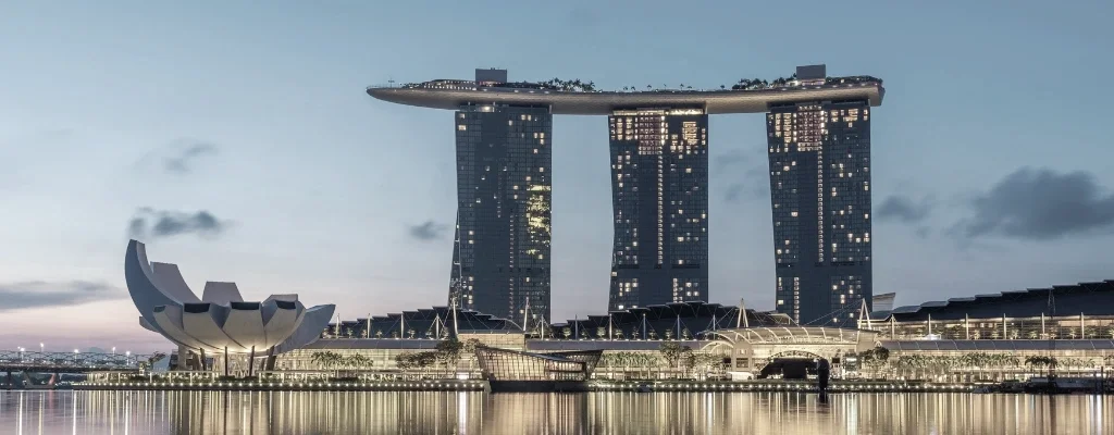 View of Marina Bay Sands in Singapore